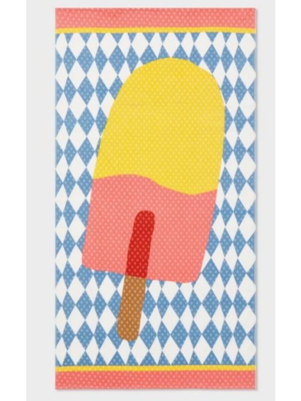 2 Pack Beach Towel 6 Foot Tall Popsicle Print Room Essentials New